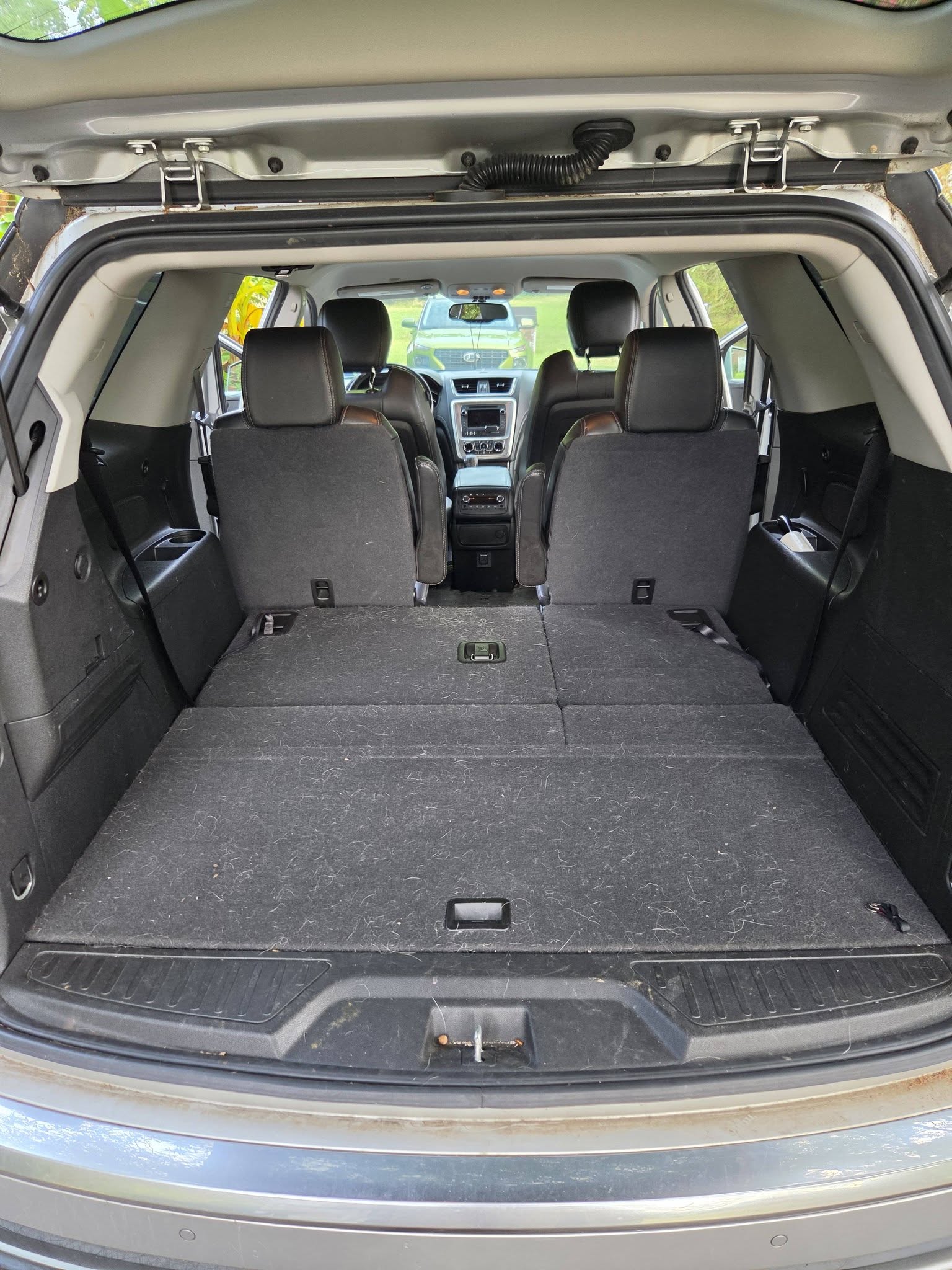 GMC cargo area before detailing