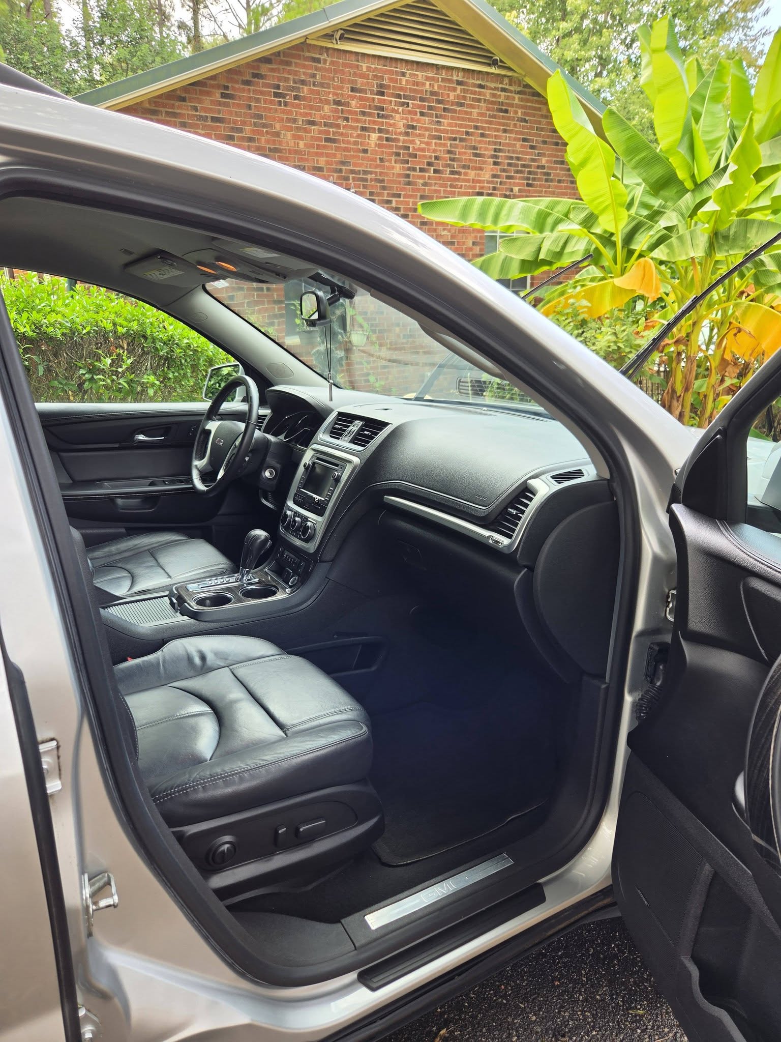 GMC SUV front interior after detailing — clean and polished