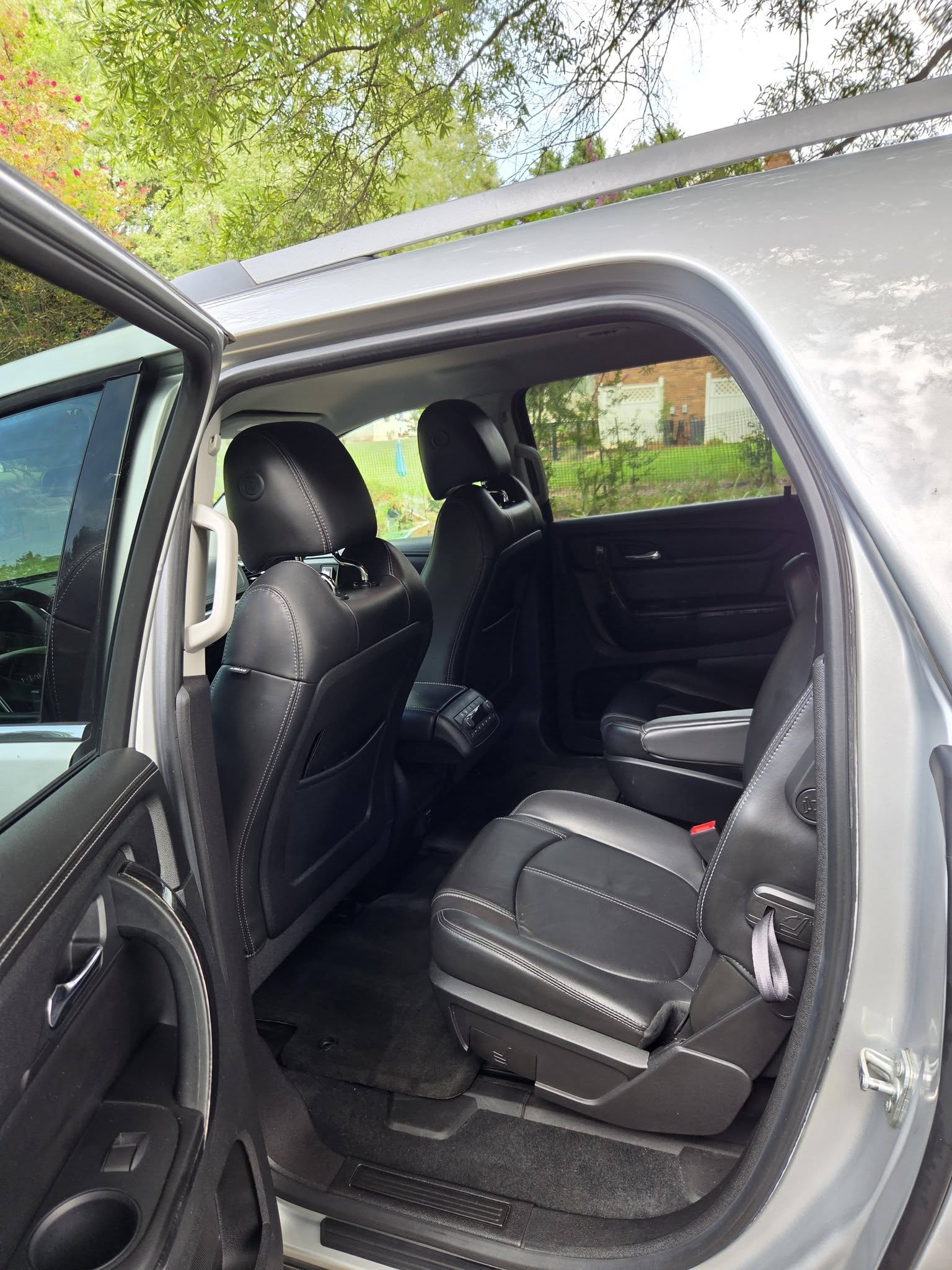 GMC back seats after detailing — clean